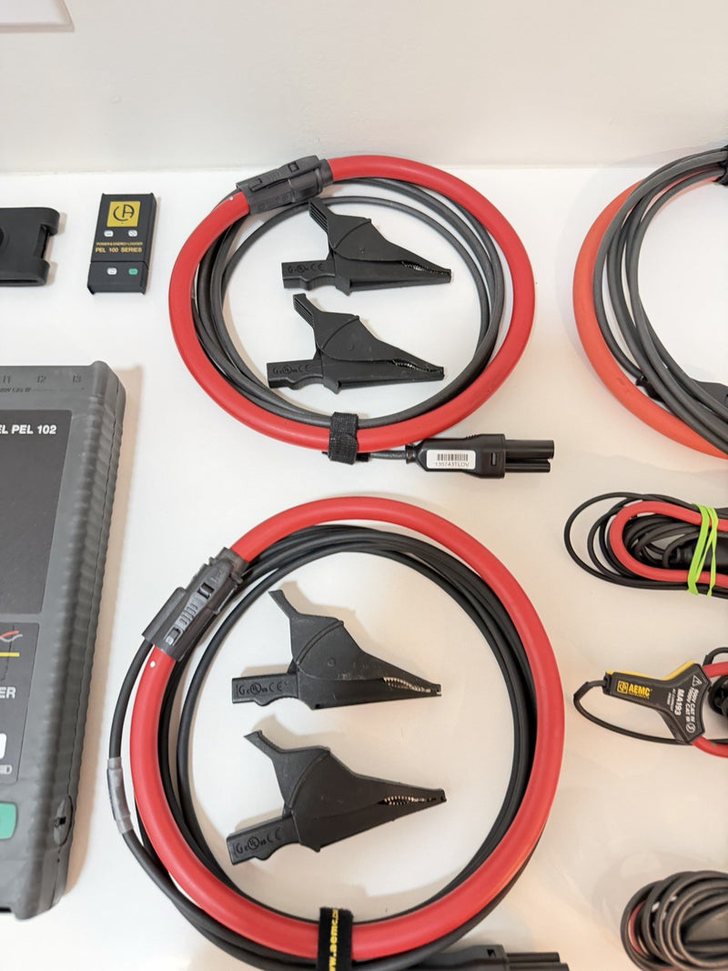 AEMC PEL 102 POWER &ENERGY LOGGER WITH PROBES & EXTRA ACCESSORIESCALIBRATED 2026