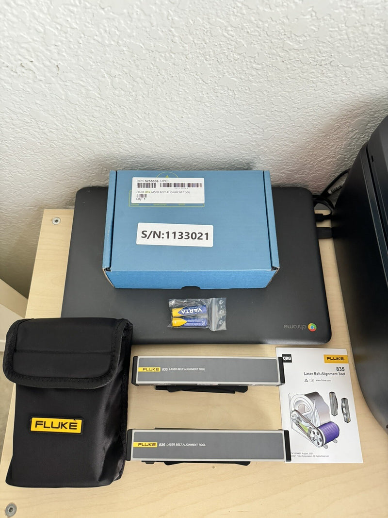 FLUKE 835 LASER BELT ALIGNMENT TOOL WITH CASE
