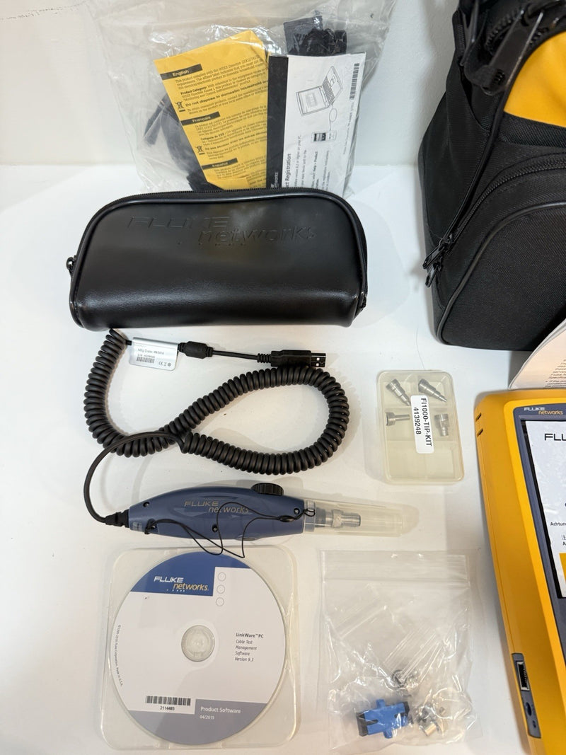 FLUKE NETWORKS VERSIV OPTIFIBER PRO OTDR KIT WITH QUAD OTDR MODULE & ACCESSORIES