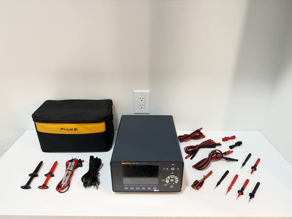 FLUKE NORMA 4000 POWER ANALYZER WITH LEADS & ACCESSORIES TESTED