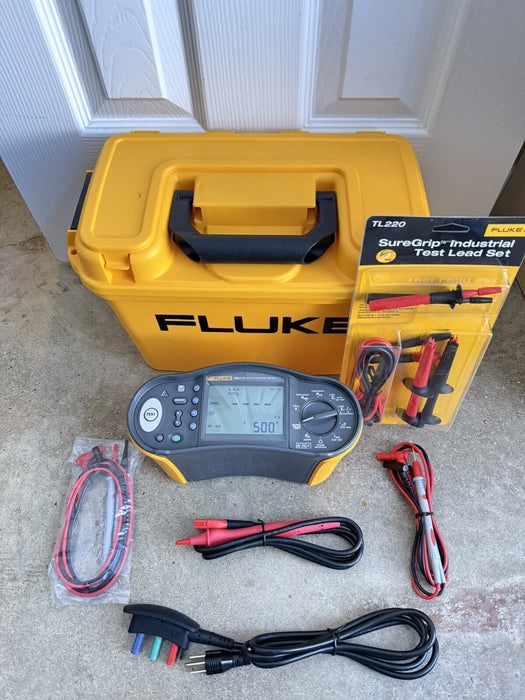 FLUKE 1664 FC US MULTIFUNCTION TESTER WITH TL220 LEAD KIT TESTED