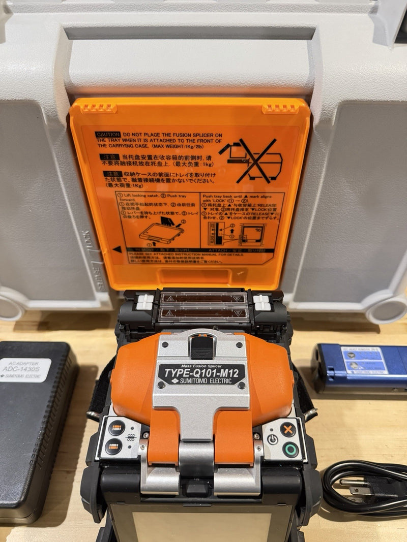 SUMITOMO ELECTRIC TYPE-Q101-M12 MASS FUSION SPLICER TESTED