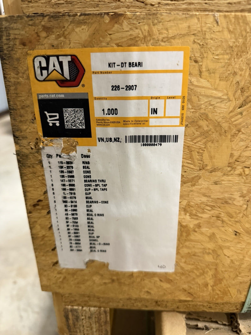 CAT 226-2907 LARGE TRACTOR FINAL DRIVE BEARING KIT (NEW SEALED) - GENUINE OEM /