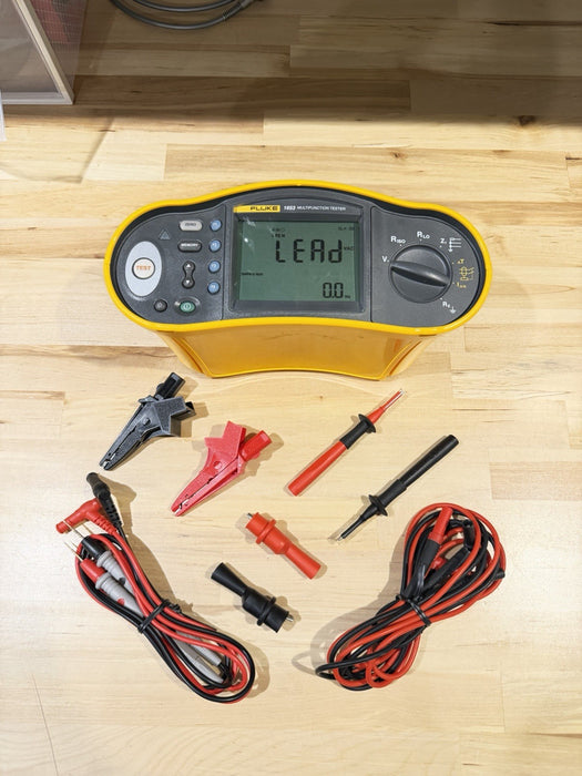 FLUKE 1653 MULTIFUNCTION INSTALLATION TESTER WITH ACCESSORIES