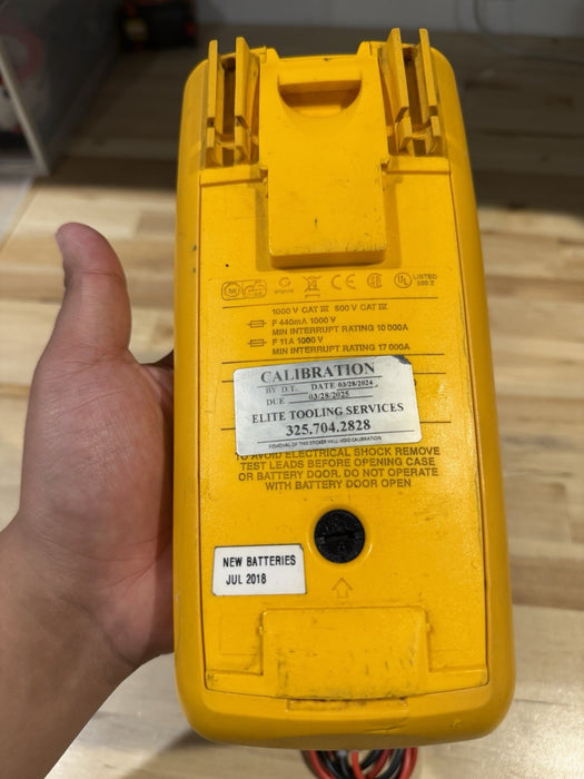 FLUKE 289 TRUE RMS DIGITAL MULTIMETER W/ LEADS & CLIPS (CALIBRATED 2025)