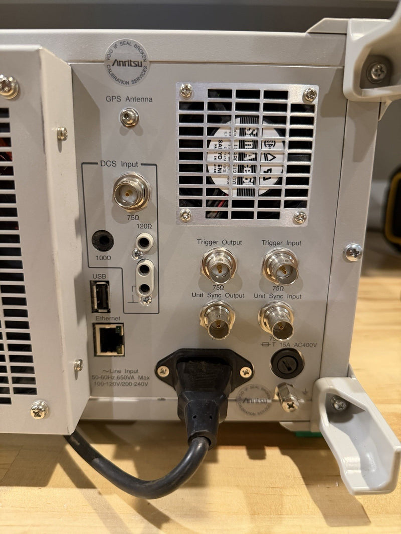 ANRITSU MD1230B DATA QUALITY ANALYZER WITH MU120118B & MU120122A MODULE
