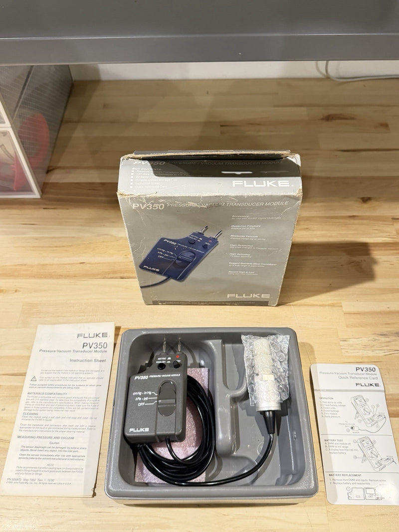 FLUKE PV350 PRESSURE VACUMM TRANSDUCER MODULE TESTED