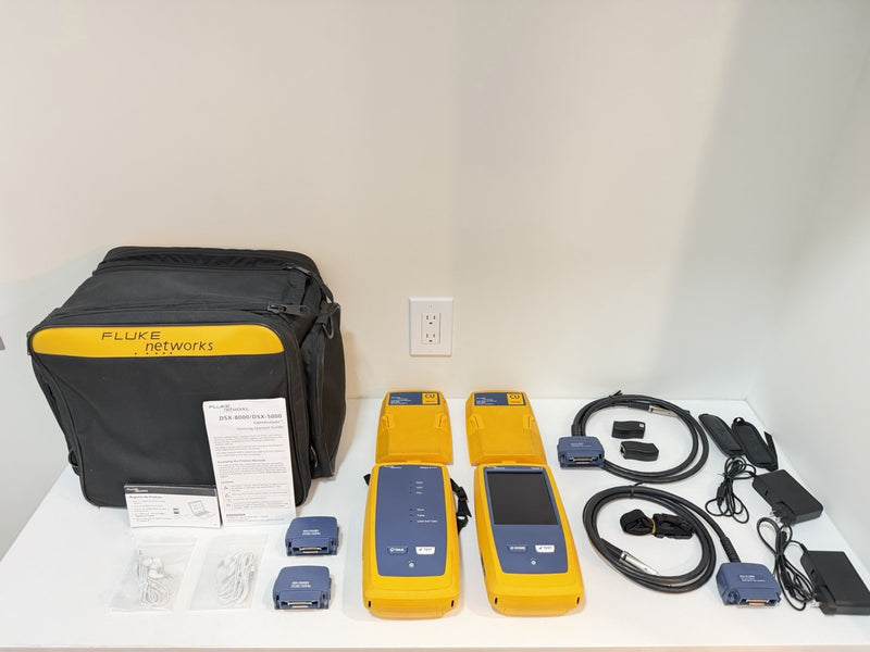 FLUKE NETWORKS DSX2-5000 VERSIV 2 LAN CABLE CERTIFIBER TESTER CALIBRATED 2027
