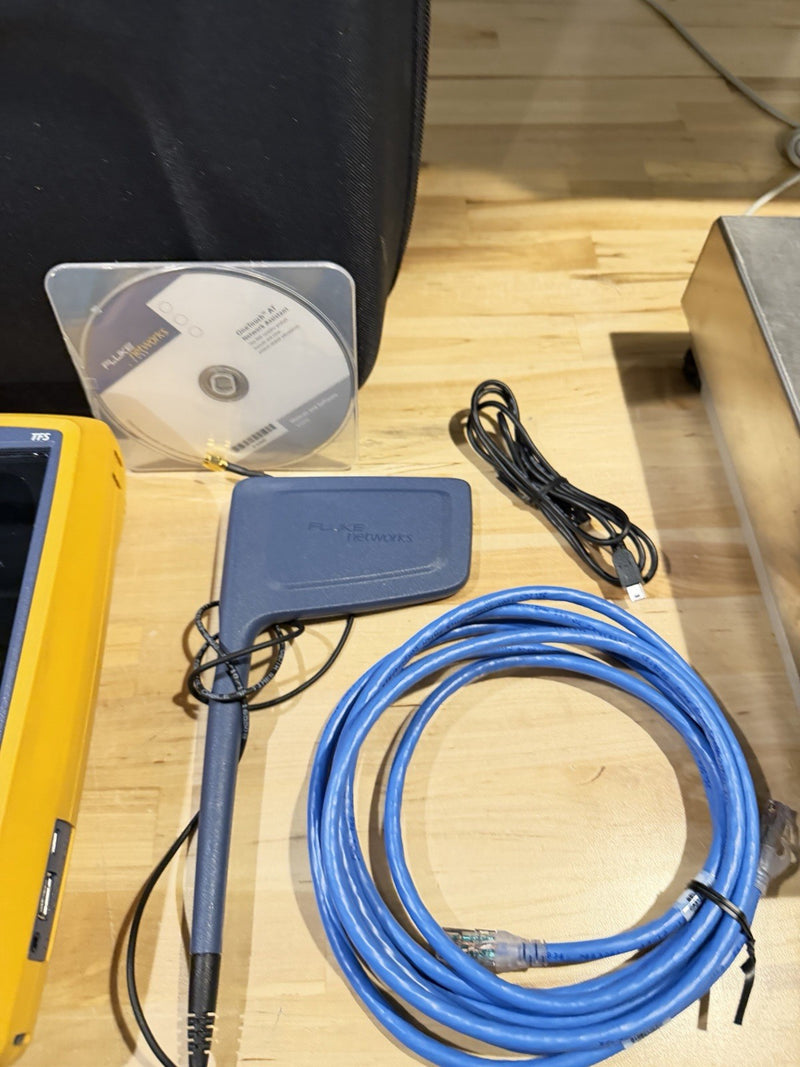 FLUKE NETWORKS VERSIV TFS ONE TOUCH AT NETWORK ASSISTANT KIT TESTED