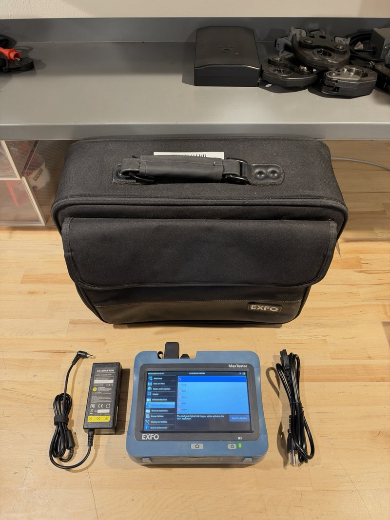 EXFO MAX-715B MAX TESTER SM FIBER OTDR W/ PM & VFL MAX-715B-M1-EI MAX715B TESTED