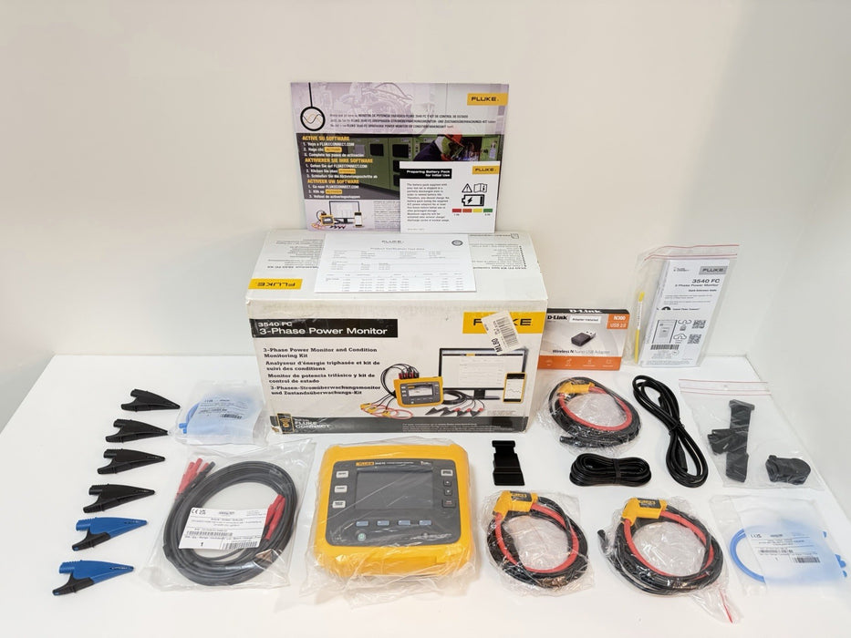 FLUKE 3540 FC 3-PHASE POWER MONITOR KIT (NEW FACTORY SEALED) FREE SHIPPING