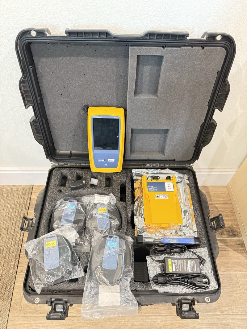 FLUKE NETWORKS OFP2-100-QI OPTIFIBER PRO QUAD OTDR V2 WITH ACCESSORIES