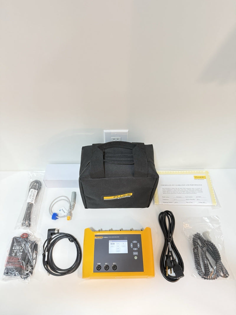FLUKE BIOMEDICAL PROSIM 2 VITAL SIGNS SIMULATOR WITH CHARGEE CALIBRATED 2024
