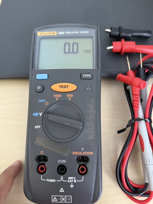 FLUKE 1503 INSULATION RESISTANCE METER TESTED