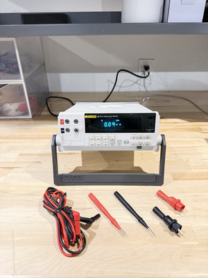 FLUKE 45 DUAL DISPLAY MULTIMETER WITH LEADS & CLIPS TESTED