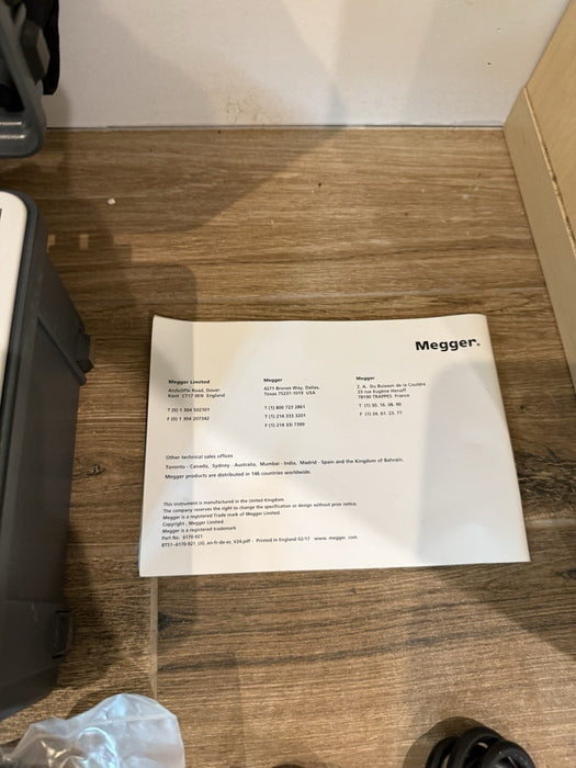 MEGGER DLRO BT51 MILLIOHMMETER CALIBRATED 2024 NEW
