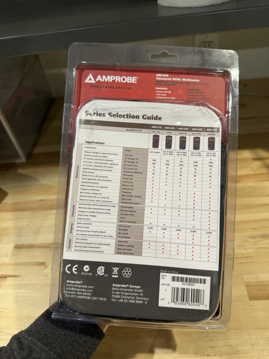 AMPROBE AM-540 ADVANCED HVAC MULTIMETER (NEW SEALED) SHIPS FAST