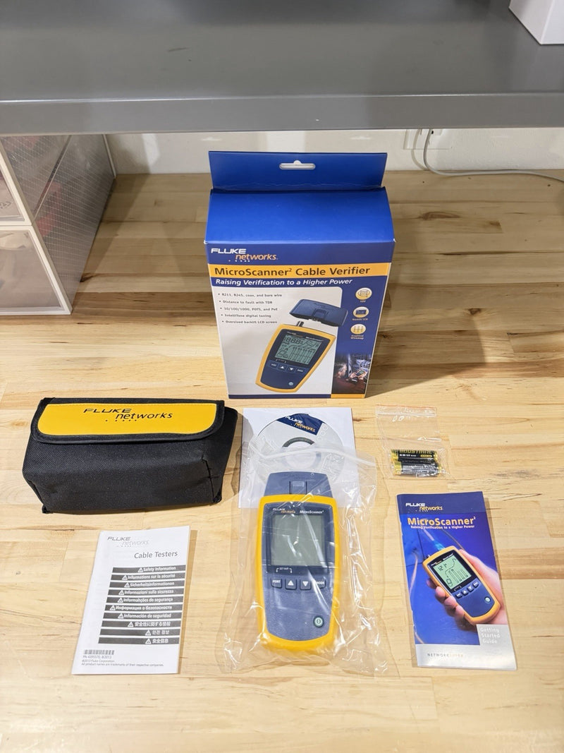 FLUKE NETWORKS MICROSCANNER 2 CABLE VERIFIER