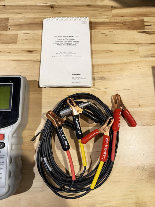 MEGGER TTR20-1 TRANSFORMER TURN-RATIO TEST SET WITH LEADS & BAG