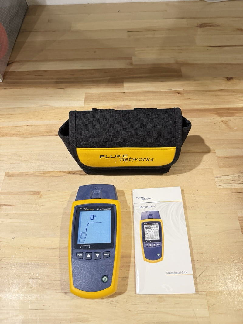 FLUKE NETWORKS MICROSCANNER 2 CABLE VERIFIER TESTED
