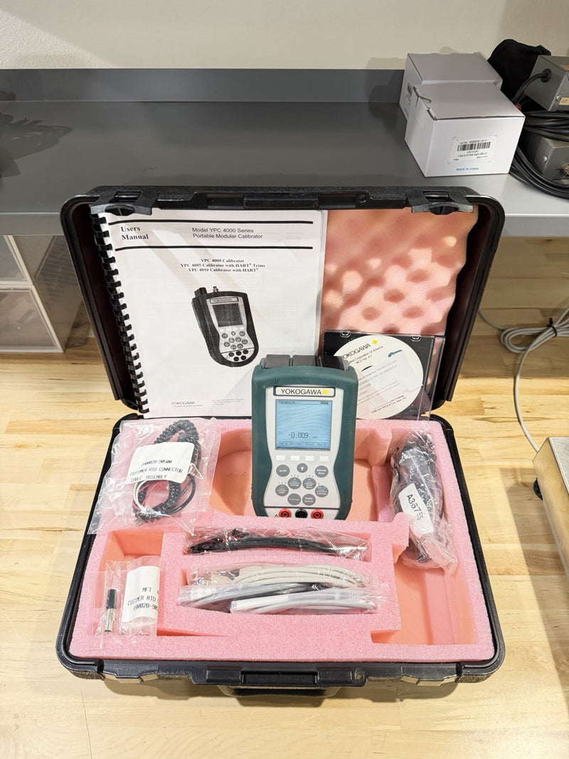 YOKOGAWA MODEL YPC4010 PRESSURE CALIBRATOR KIT WITH LEADS TESTED