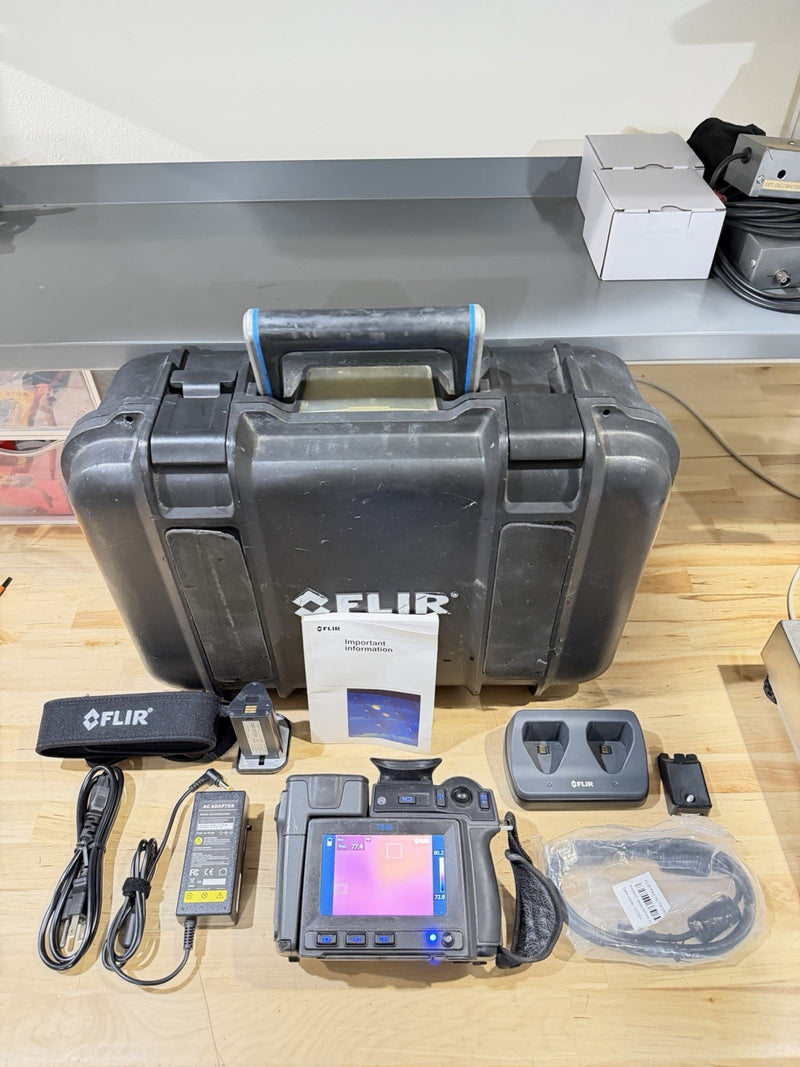 FLIR T640 THERMAL IMAGING CAMERA WITH ACCESSORIES TESTED