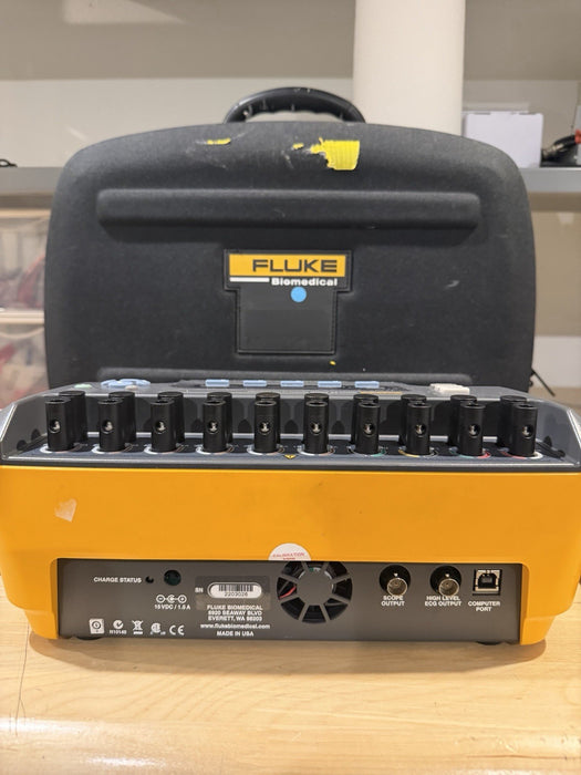 FLUKE BIOMEDICAL IMPULSE 6000D ANALYZER W LEADS & CHARGER - TESTED / SHIPS FREE