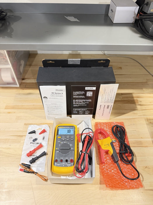 FLUKE 87V/IMSK INDUSTRIAL MULTIMETER SERVICE KIT WITH I400 AC CURRENT CLAMP