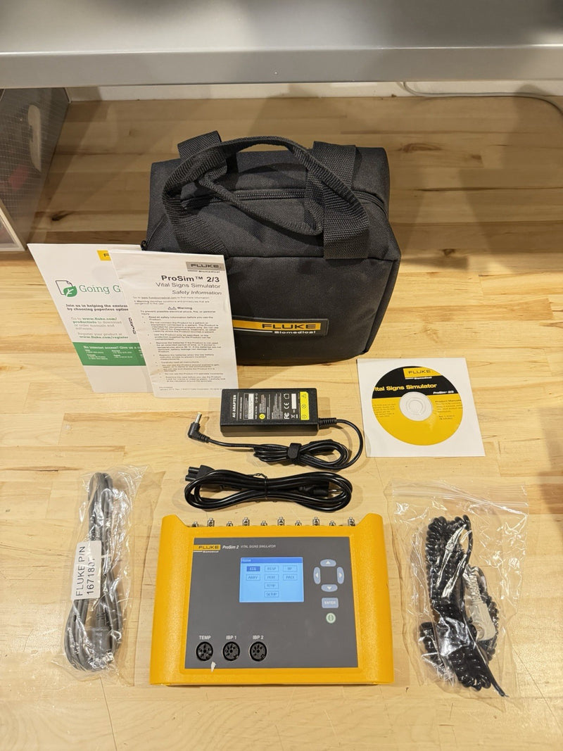 FLUKE BIOMEDICAL PROSIM 2 VITAL SIGNS SIMULATOR - FREE SHIPPING