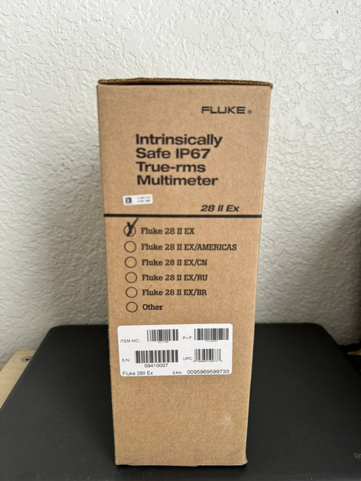 FLUKE 28 II EX INTRINSICALLY IP67 METER NEW SEALED