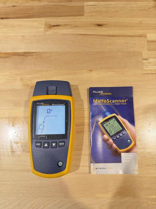 FLUKE NETWORKS MICROSCANNER 2 CABLE VERIFIER TESTER TESTED