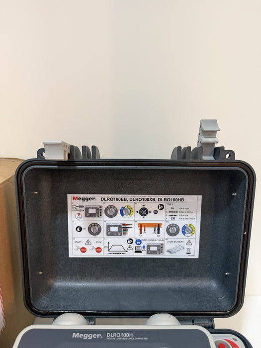 MEGGER DLRO100HB DIGITAL LOW RESISTANCE OHMMETER (NEW FACTORY SEALED) CAL 2025