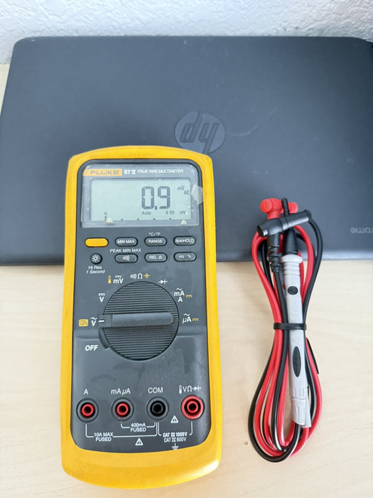 FLUKE 87V TRUE RMS MULTIMETER W /LEADS - FREE SHIPPING