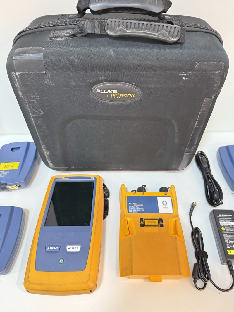 FLUKE NETWORKS VERSIV OTDR KIT WITH QUAD OTDR MODULE & ACCESSORIES