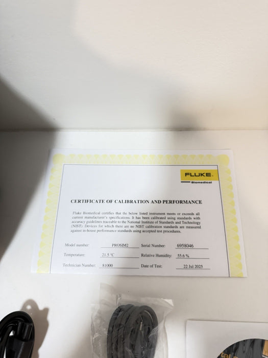 FLUKE BIOMEDICAL PROSIM 2 VITAL SIGNS SIMULATOR W/ CHARGEE (CALIBRATED 2026) NEW