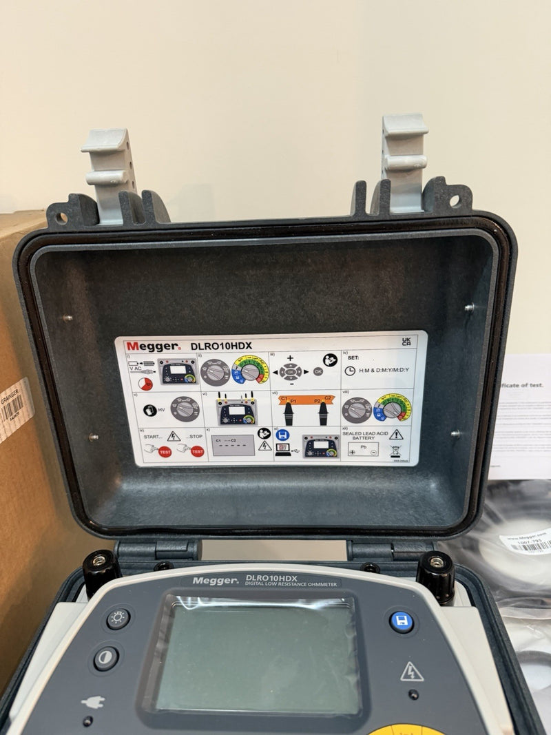 MEGGER DLRO10HDX DIGITAL LOW RESISTANCE OHMMETER KITCALIBRATED 2025