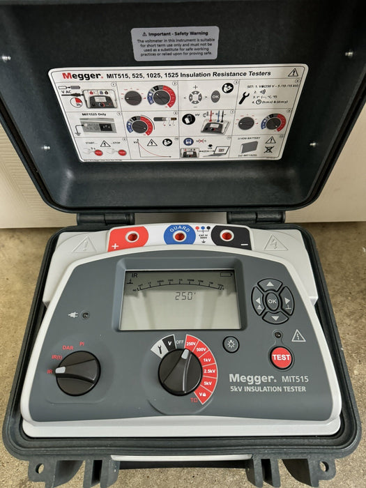 MEGGER MIT515 5KV INSULATION RESISTANCE TESTER