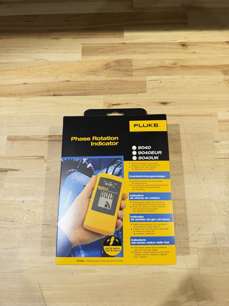 FLUKE 9040 PHASE ROTATION INDICATOR (NEW) SHIPS FAST