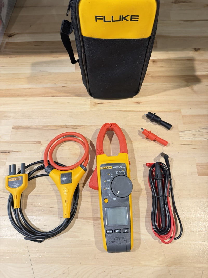 FLUKE 376 WIRELESS TRUE RMS AC/DC CLAMP METER WITH LEADS