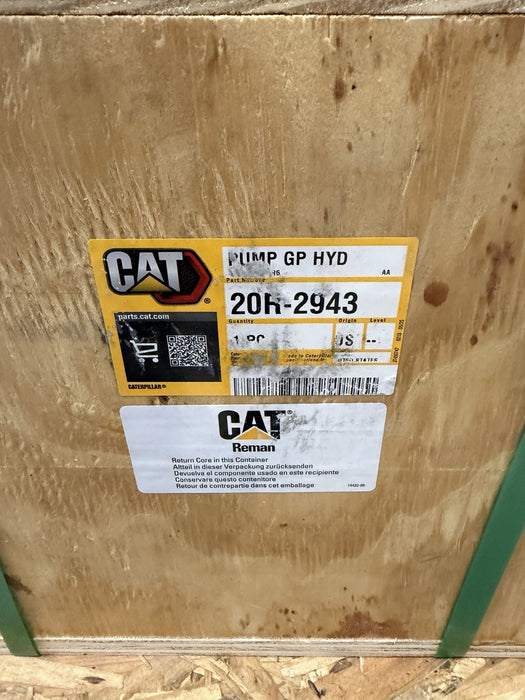 CAT 20R-2943 PISTON PUMP (NEW FACTORY SEALED) FREE SHIPPING -GENUINE OEM