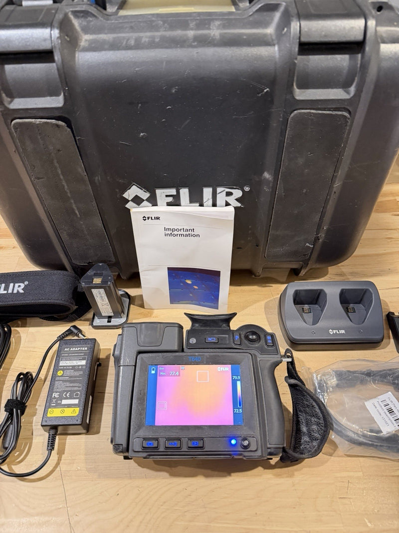 FLIR T640 THERMAL IMAGING CAMERA WITH ACCESSORIES TESTED