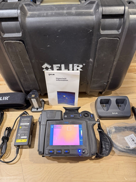 FLIR T640 THERMAL IMAGING CAMERA WITH ACCESSORIES TESTED