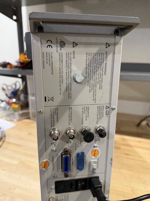 FLUKE 9640A RF REFERENCE SOURCE WITH 9640A-50 LEVELING HEAD TESTED