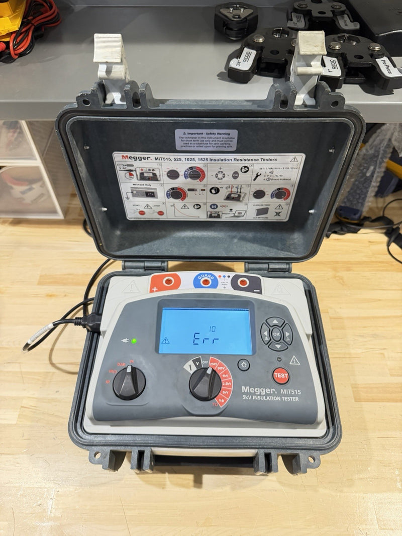 MEGGER MIT515 5KV INSULATION TESTER (PARTS ONLY) ERR 10 SHIPS FAST