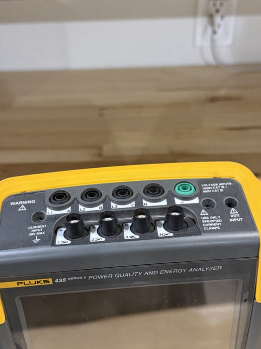 FLUKE 435 II POWER QUALITY & ENERGY ANALYZER W/ CHARGER- CALIBRATED 2026