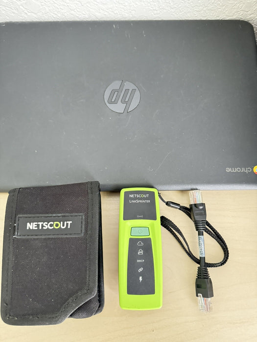 NETALLY LSPRNTR-300 POCKET-SIZED LINKSPRINTER NETWORK TESTER MODEL 300 & CASE