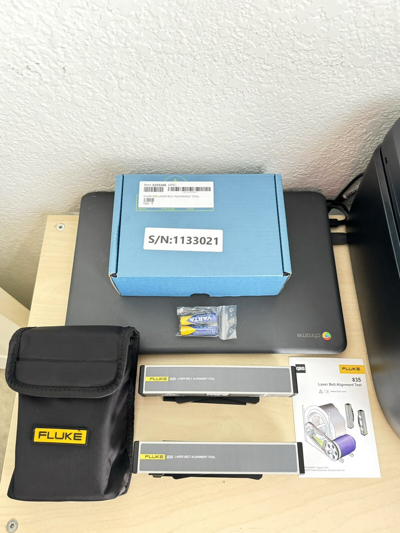 FLUKE 835 LASER BELT ALIGNMENT TOOL WITH CASE