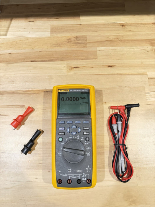 FLUKE 289 TRUE RMS ELECTRONIC LOGGING DIGITAL MULTIMETER W/ LEADS & CLIPS #2