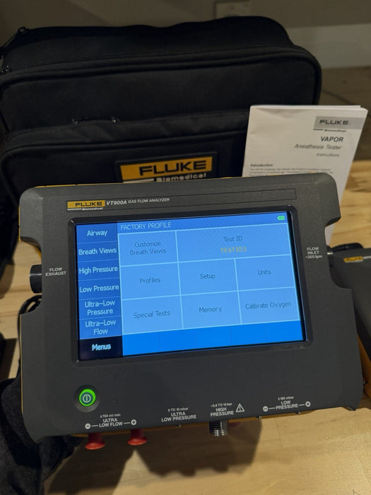 FLUKE VT900A GAS FLOW ANALYZER W/VAPOR & CHARGER-FREE SHIPPING (TESTED)