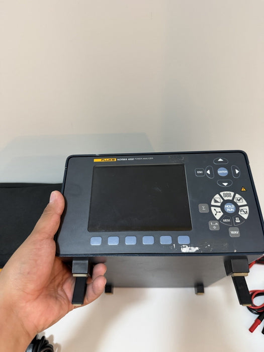 FLUKE NORMA 4000 POWER ANALYZER WITH LEADS & ACCESSORIES TESTED